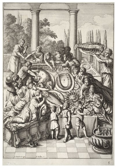 The Banquet by Wenceslaus Hollar